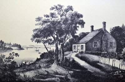 De Geboorteplaats van Washington door N. and Ives, J.M. Currier